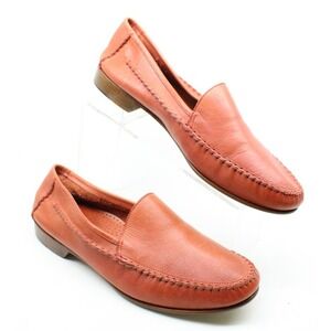 Giorgio Brutini Le Glove Loafers Men's 13D Burnt Orange Leather Slip-On Moc Toe
